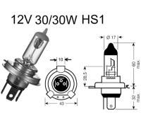 Birne HS1 12V 30/30W