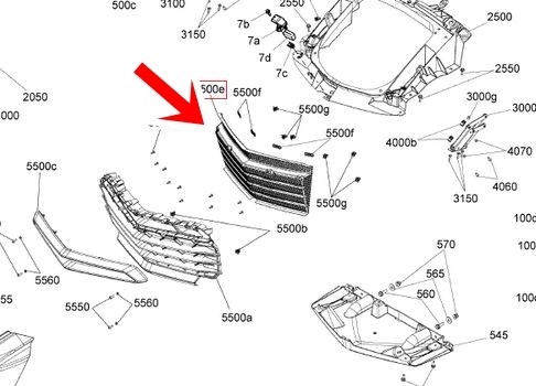 Can Am Frontgrill für Spyder F3 Modelle