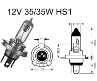 Birne HS1 12V 35/35W