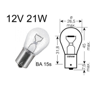 Birne 12V 21W BA15S