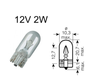 Birne 12V 2W Glassockel 10.3 mm